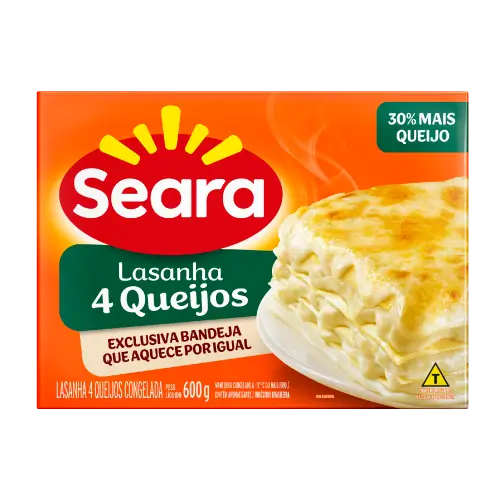 Lasanha 4 Queijos Seara 600g