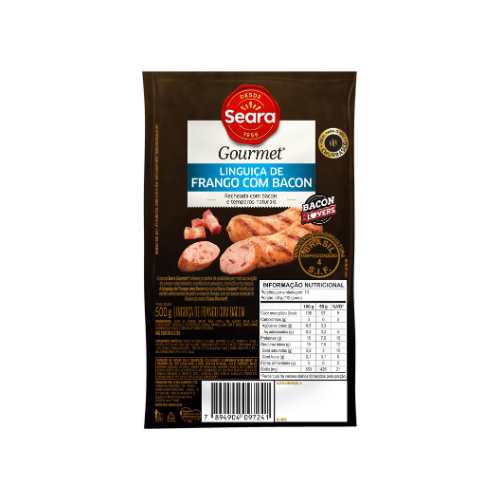 Linguiça de frango com bacon