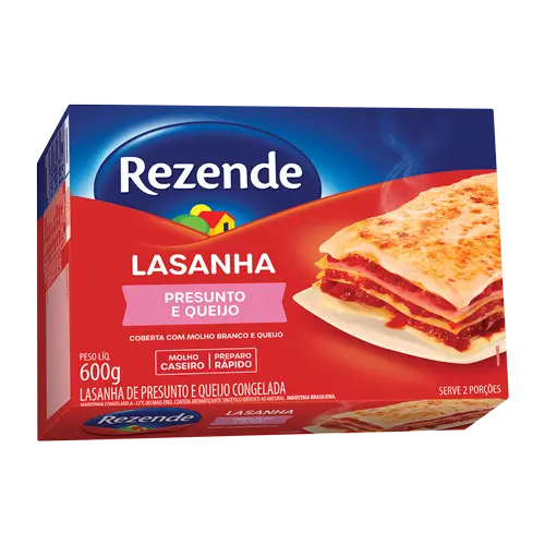 Lasanha de Presunto e Queijo Rezende 600g