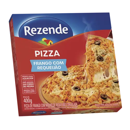 Pizza de Frango com Requeijão Rezende