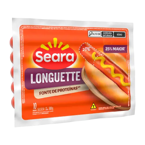 Salsicha Longuette Seara 500g