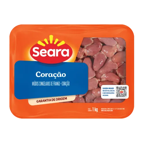 Coração de Frango Bandeja Congelada Seara 1kg