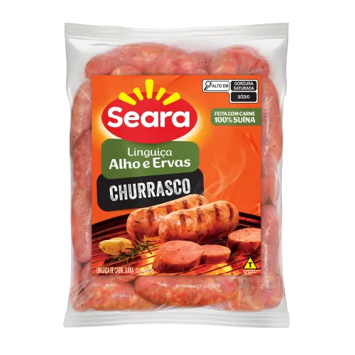 Linguiça Alho e Ervas Seara 600g