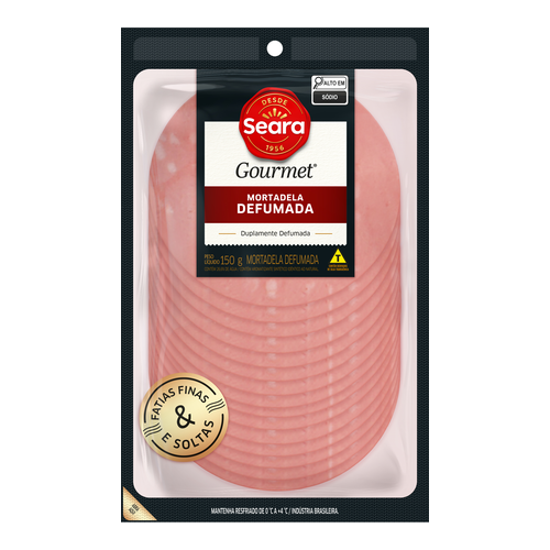Mortadela Defumada Fatiada Seara Gourmet 150g