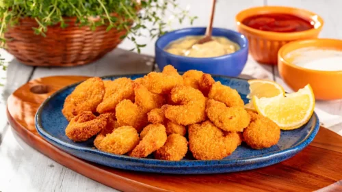 3 molhos para camarão empanado