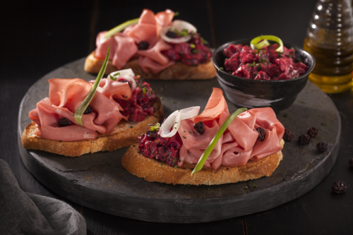 Bruschetta de Mortadela Defumada Seara Gourmet