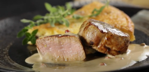 Filé Mignon Suíno com Tortilha de Batata