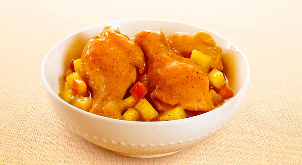 Coxinha da Asa Com Maçã Caramelizada