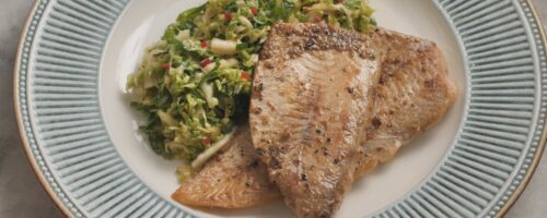 Filé de Peixe Grelhado com Acelga