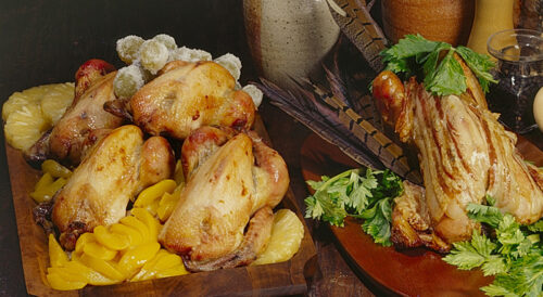 Frango de Leite com Pêssego