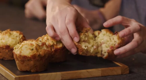 Muffin de Presunto com Queijo Muçarela