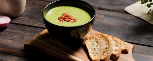 Creme de Ervilha com Bacon