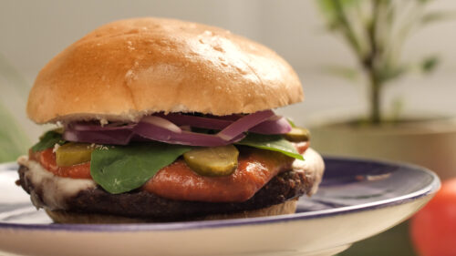 Hambúrguer Vegetal com Ketchup de Goiabada