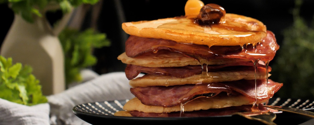 Panqueca Americana com Bacon