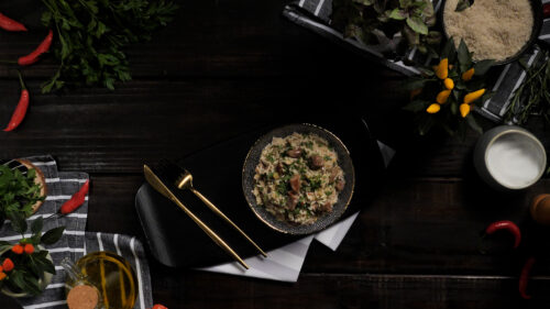 Ancho no Arroz Basmati com Ervas e Especiarias