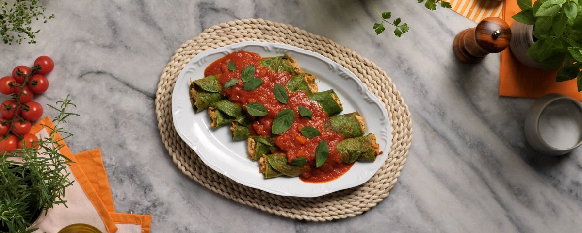 Panqueca de Frango Desfiado com Creme de Mostarda
