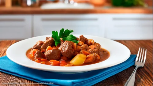 Ensopado de carne de patinho