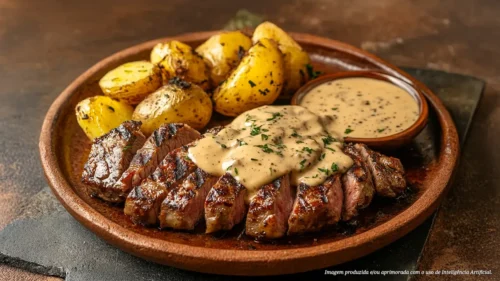 Picanha com molho béarnaise