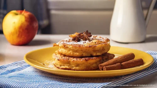 Fritada de maçã com canela