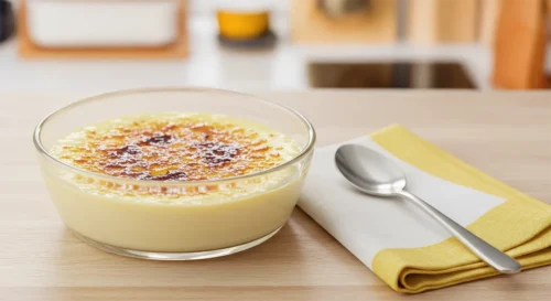 Creme brûlée de chocolate branco