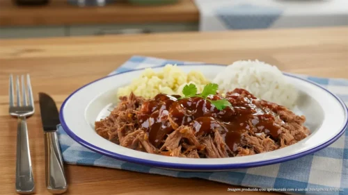 Coxão mole ao molho barbecue caseiro