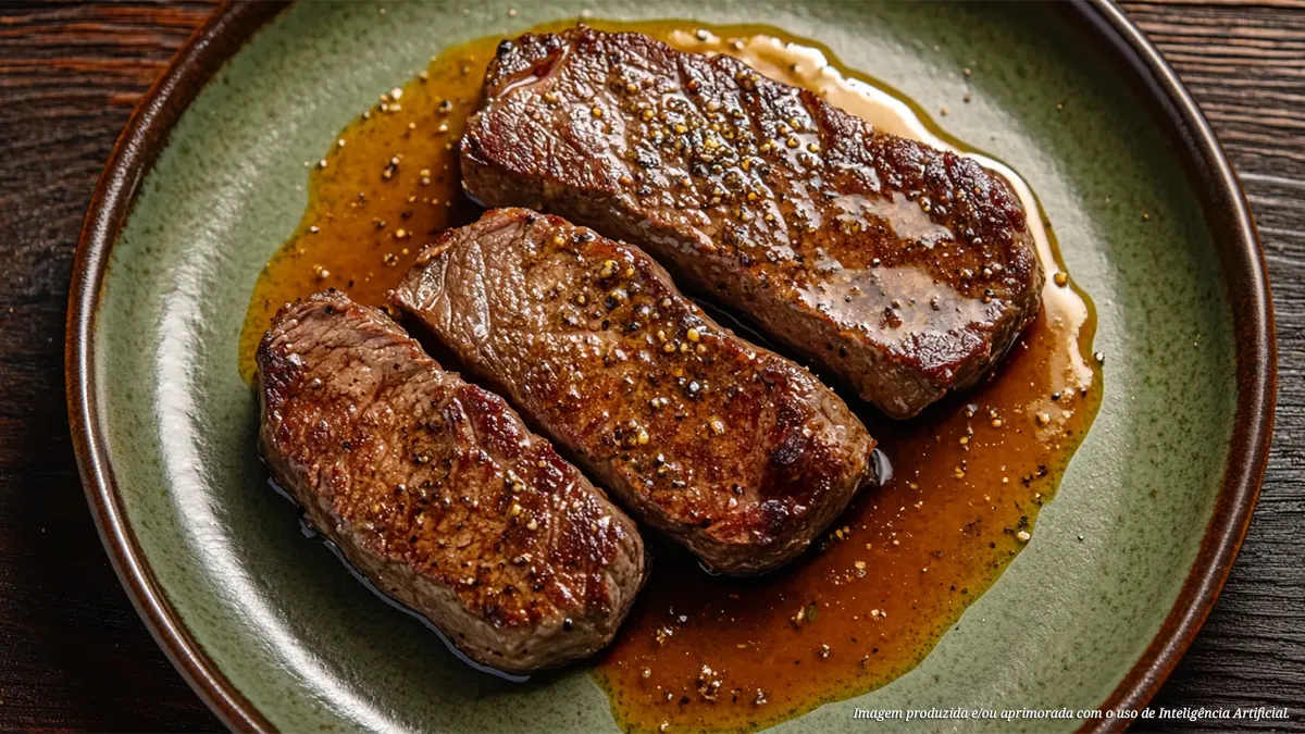 Bife bovino de churrasco alemão (rindersteak)