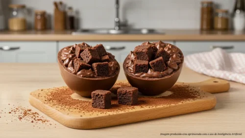 Ovo de Páscoa recheado com brownie