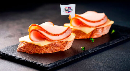 Bruschetta de Lombo Fatiado Hans e Queijo Derretido