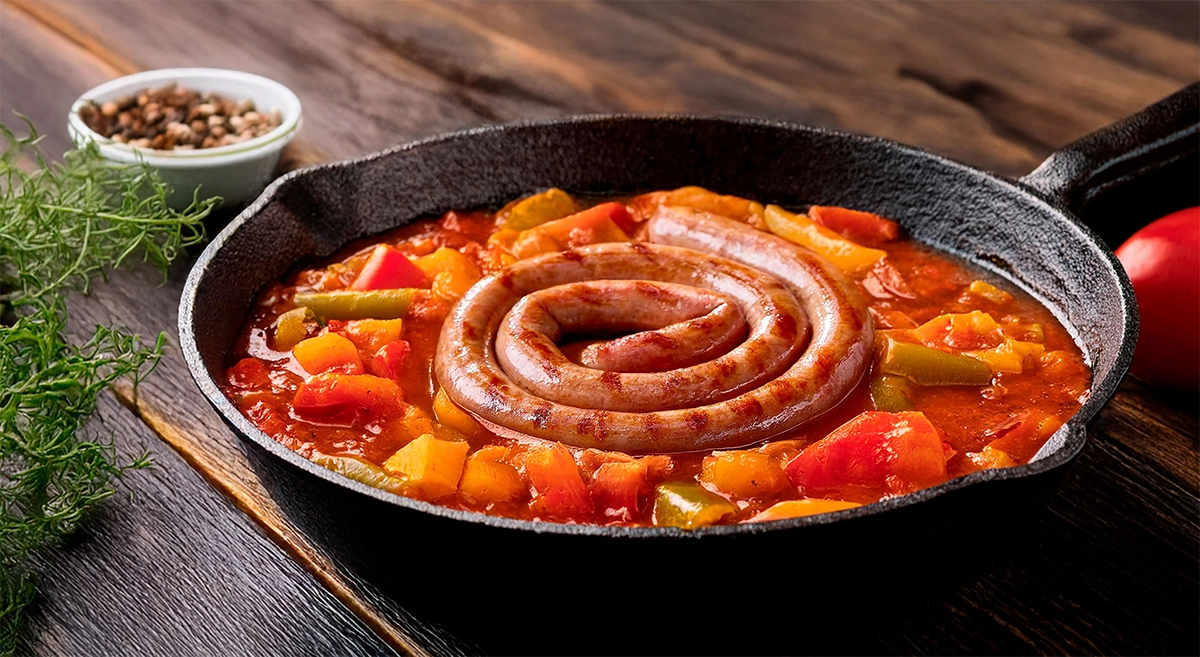 Linguiça de costela à Califórnia