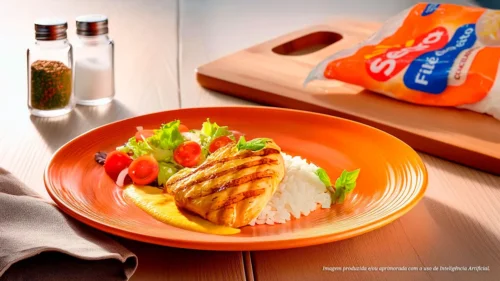 Filé de peito de frango com molho de mostarda