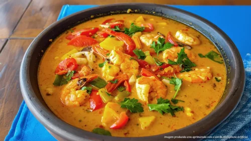 Moqueca de siri com camarão