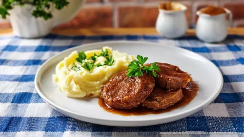 Maminha ao molho com aligot de batata