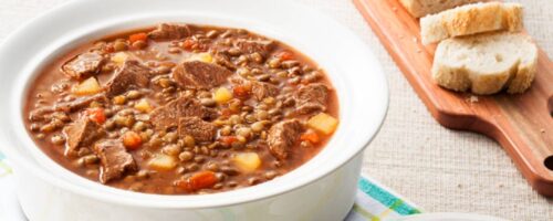 Sopa de Lentilha com Músculo