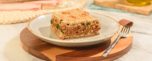 Torta Salgada de Carne Moída Vegetal