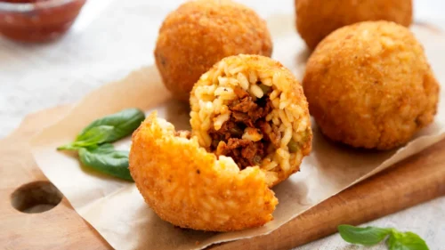 Arancini de Filé Mignon e Panceta