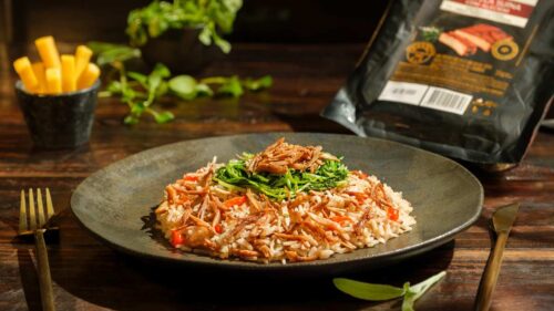 Arroz de Costela com Agrião