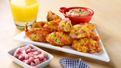 Bolinho de Arroz com Presunto