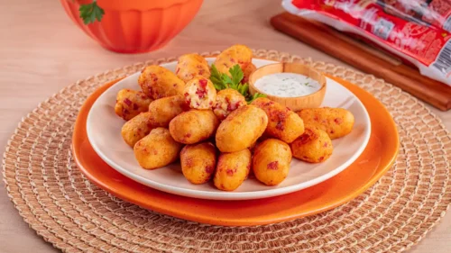Bolinho de Batata com Calabresa