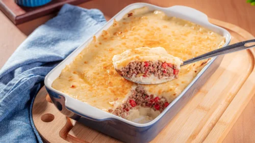 Bolo de Batata com Carne Moída