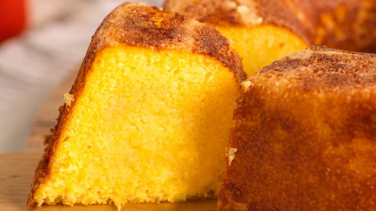 Bolo de milho fofinho