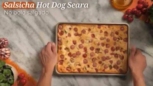 Bolo Salgado de Salsicha