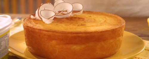 Bolo de Aipim com Coco
