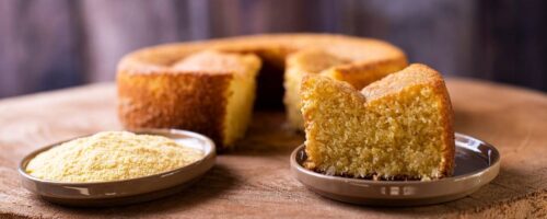 Bolo de Fubá com Erva Doce