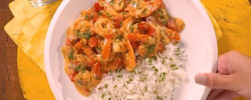 Camarão com Leite de Coco