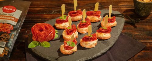 Canapé de Pepperoni