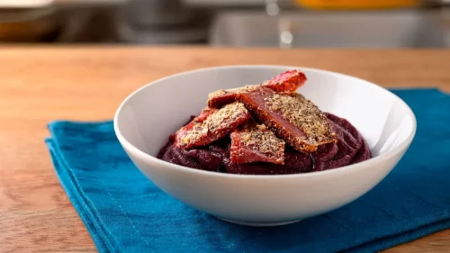 Carne Seca Frita com Açaí