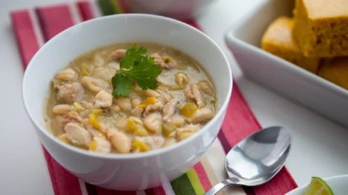 Chilli de Frango com Feijão Branco