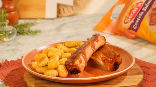 Costela Suína ao Molho de Vinho com Nhoque