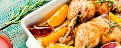Cozido de Frango com Molho de Laranja