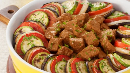 Coxão Duro com Ratatouille